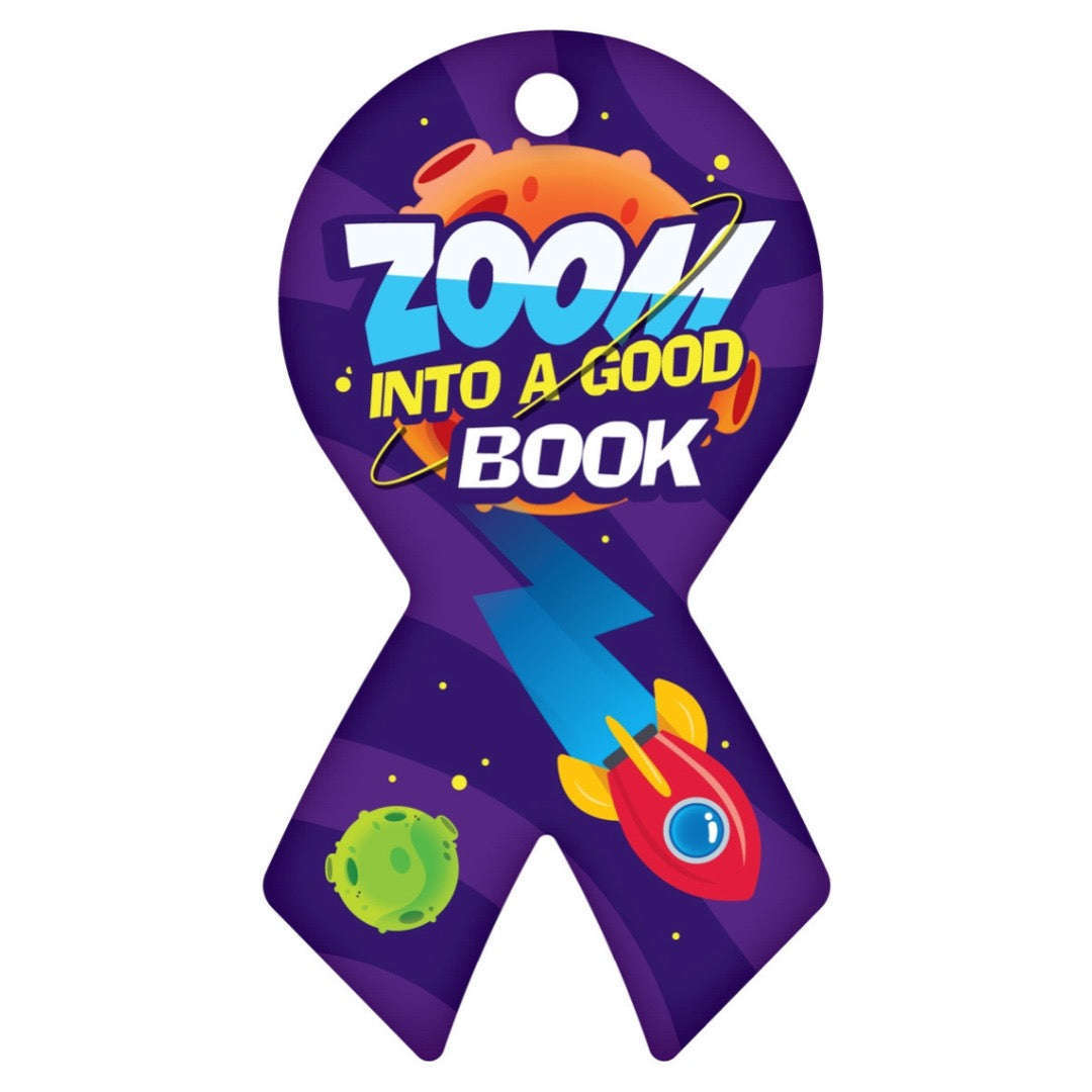 Zoom into a Good Book - Ribbon Brag Tags Classroom Rewards - Pack of 10:Primary Classroom Resources