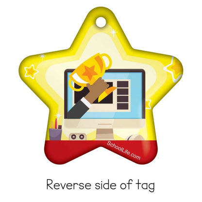 Distance Learning Superstar Star Brag Tags Classroom Rewards - Pack of 10:Primary Classroom Resources