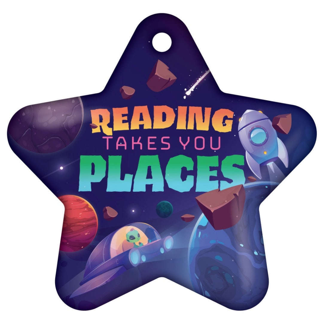 Reading Takes You Places Star Brag Tags Classroom Rewards - Pack of 10:Primary Classroom Resources
