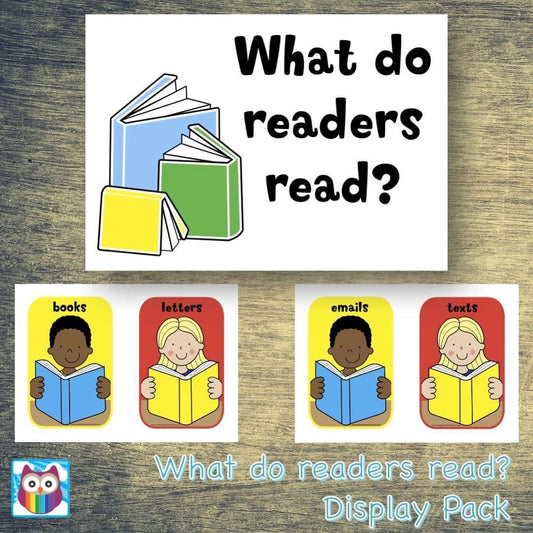 What do Readers Read? Display Pack:Primary Classroom Resources