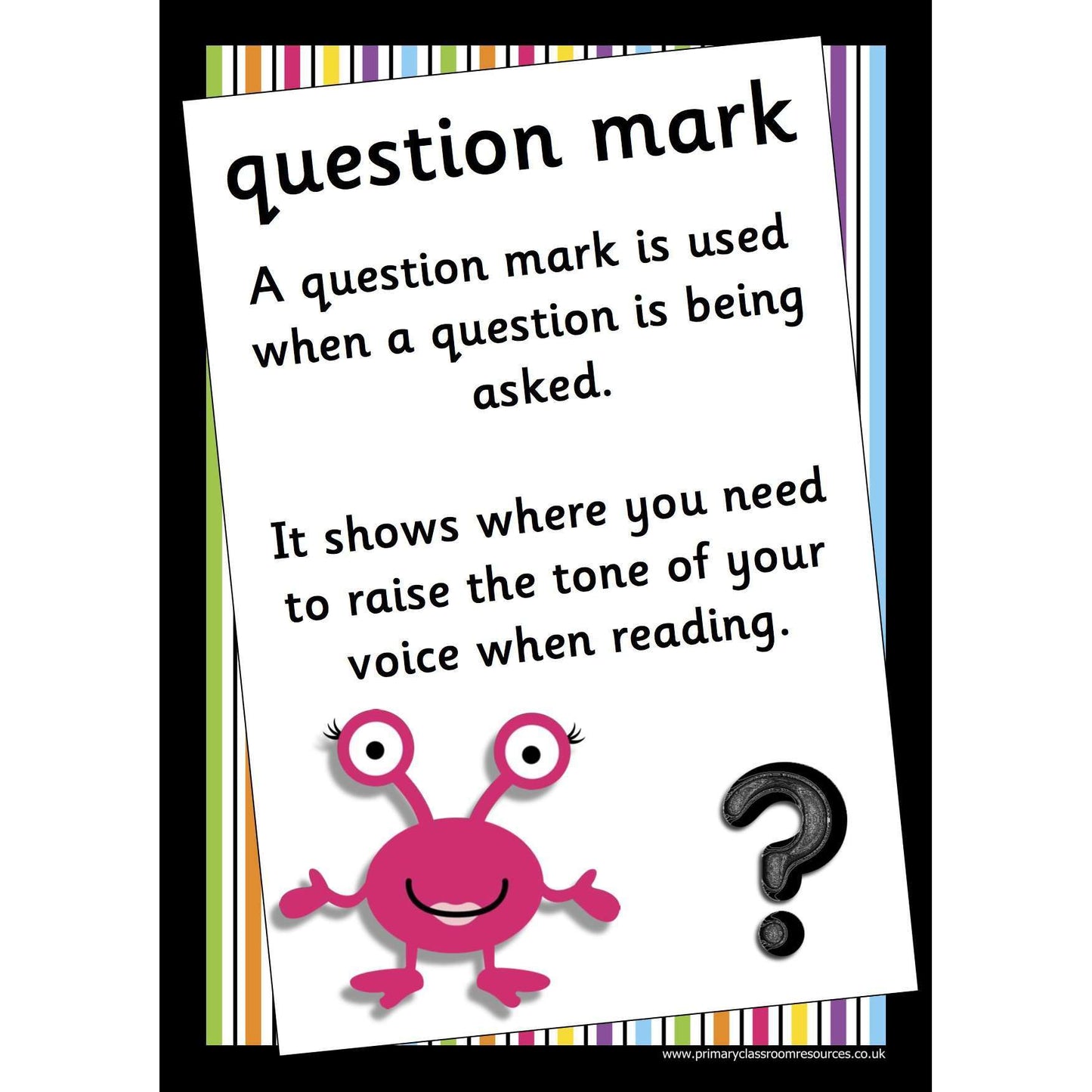 Alien Punctuation Posters:Primary Classroom Resources