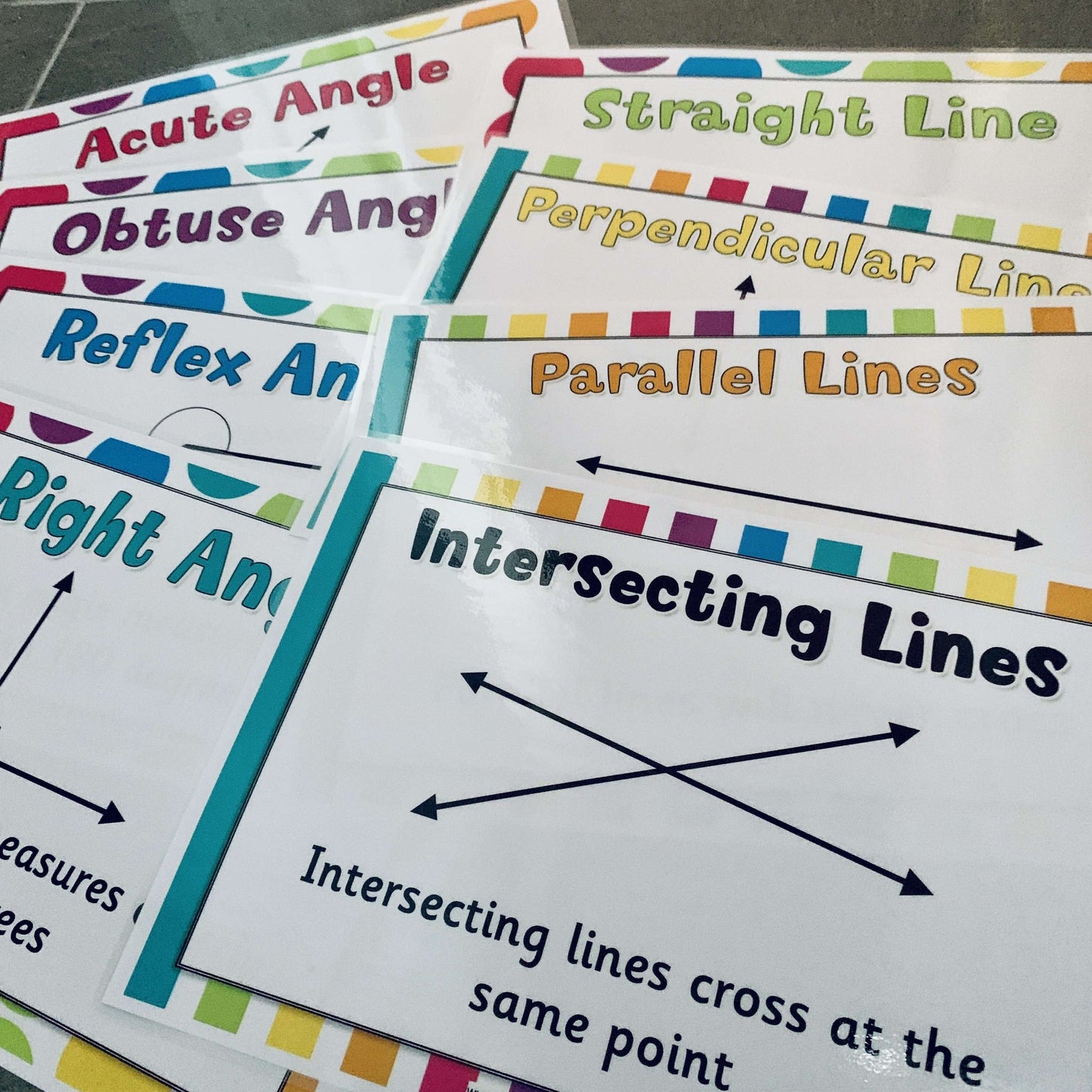Angles and Lines Posters:Primary Classroom Resources