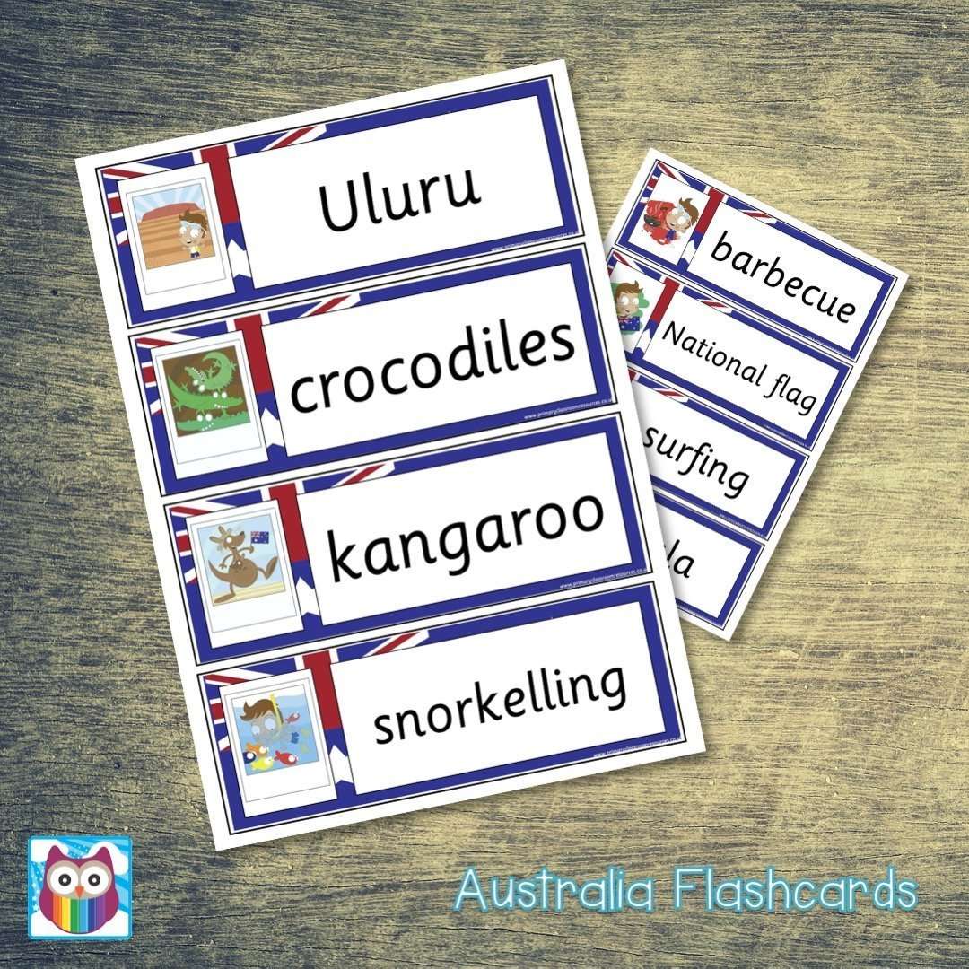 Australia Flashcards – Primary Classroom Resources