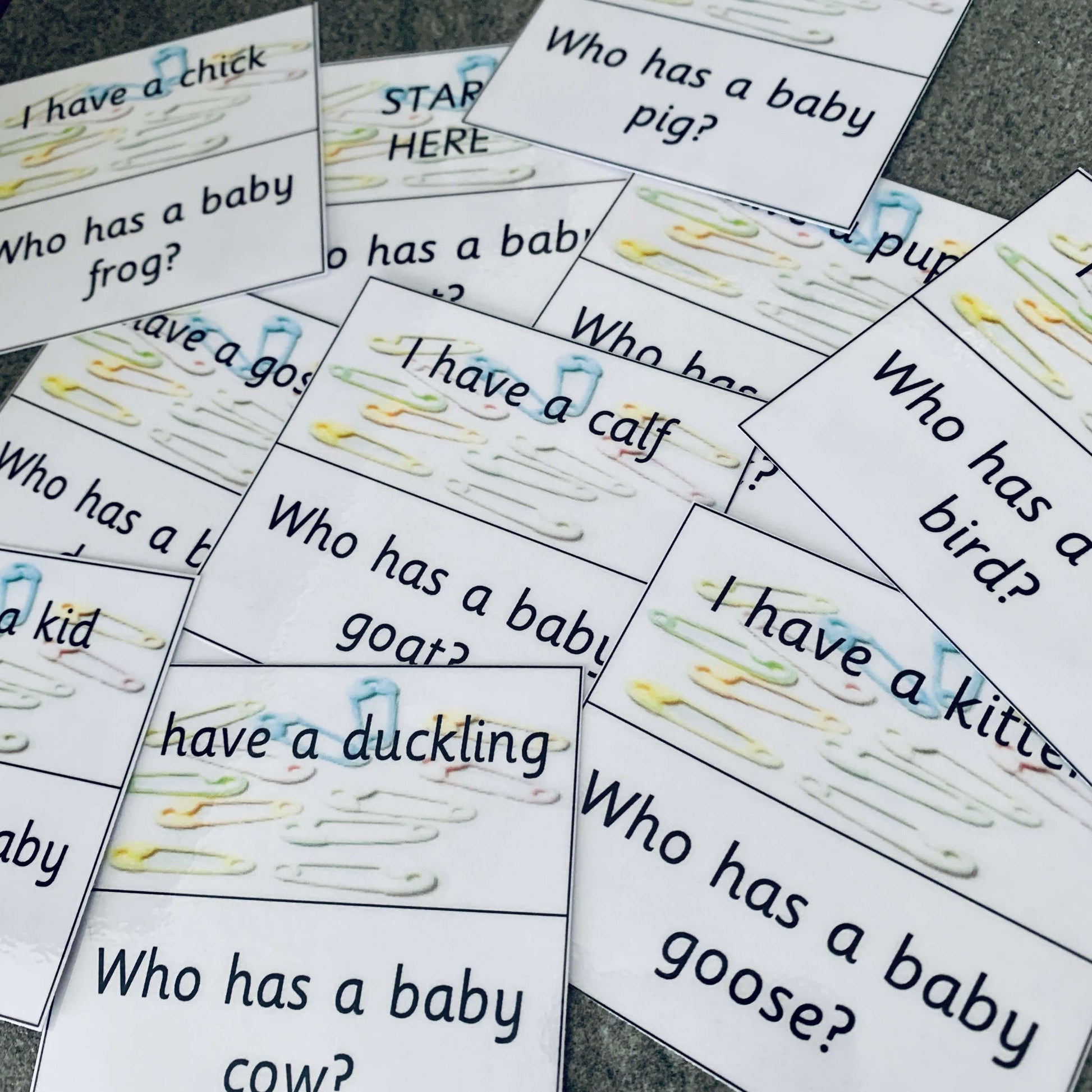 Baby Animals Loop Cards:Primary Classroom Resources