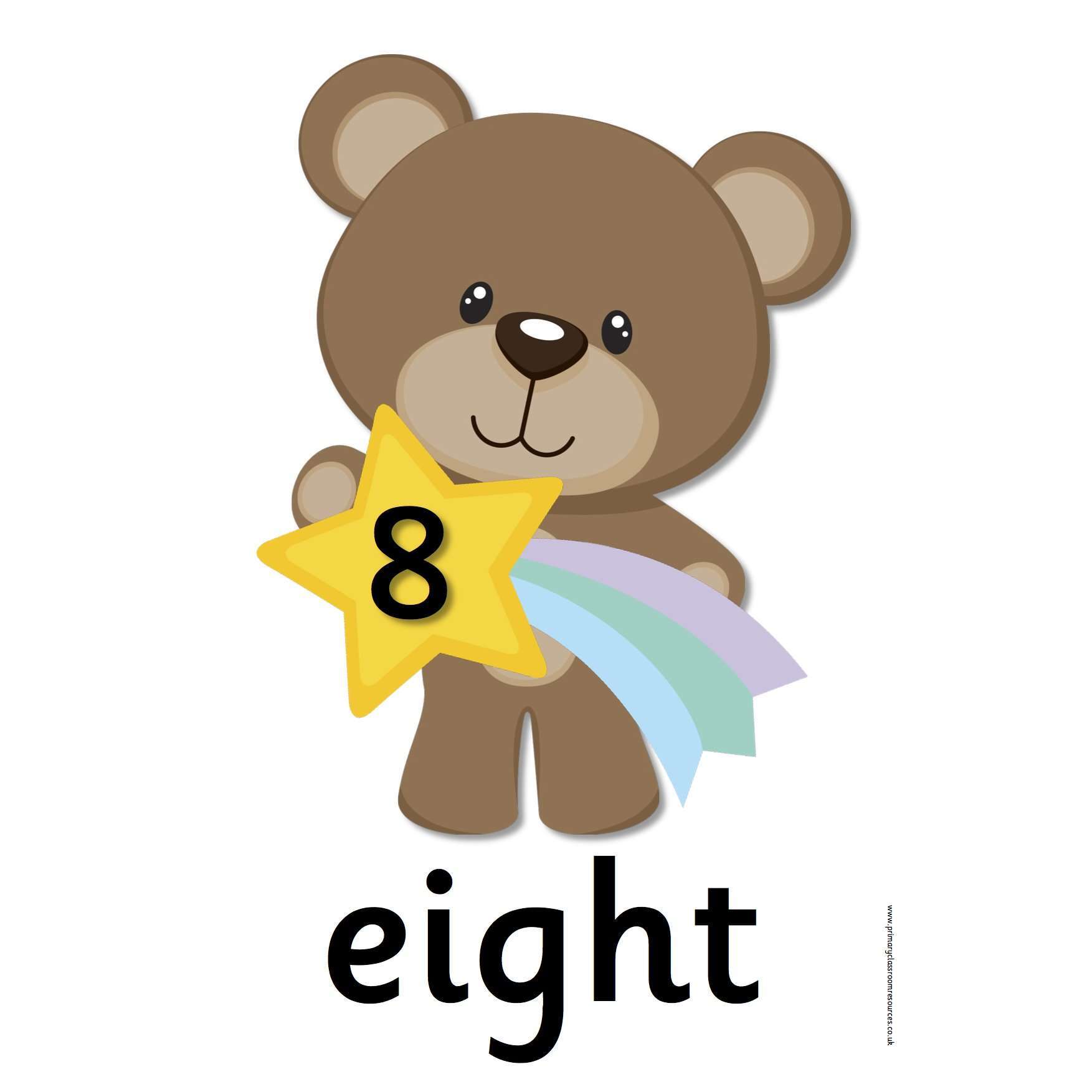 Bear Number Cards 0 - 10:Primary Classroom Resources
