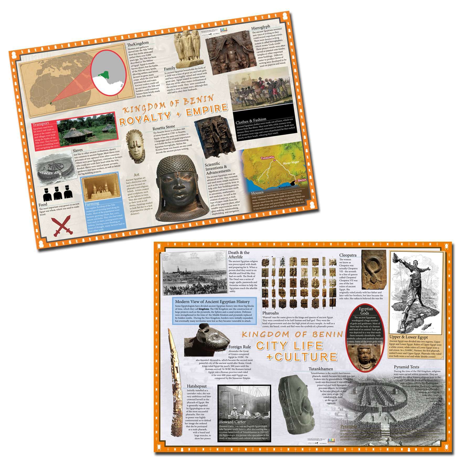 Benin Poster Set (2 x A1):Primary Classroom Resources