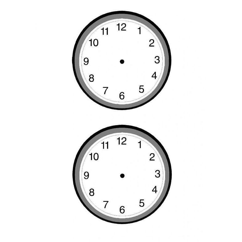 Printable Blank Clocks