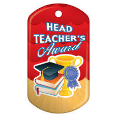 BragTag - Classic - Head Teacher's Award - Pack of 10:Primary Classroom Resources