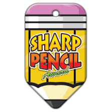 BragTag - Pencil - Sharp Pencil Award - Pack of 10:Primary Classroom Resources