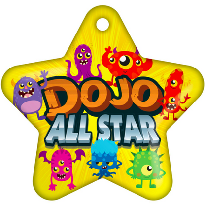 BragTag - Star - Dojo All Star - Pack of 10:Primary Classroom Resources