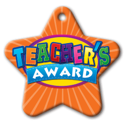 BragTag - Star - Teacher's Award - Pack of 10:Primary Classroom Resources