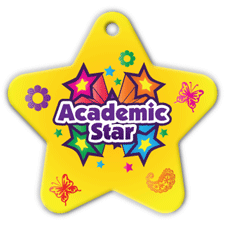 BragTag - Star - Academic Star - Pack of 10:Primary Classroom Resources