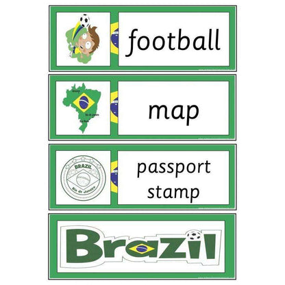 Brazil Flashcards:Primary Classroom Resources