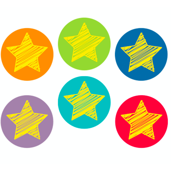 Bright Stars Hot Spot Classroom Reward Stickers:Primary Classroom Resources