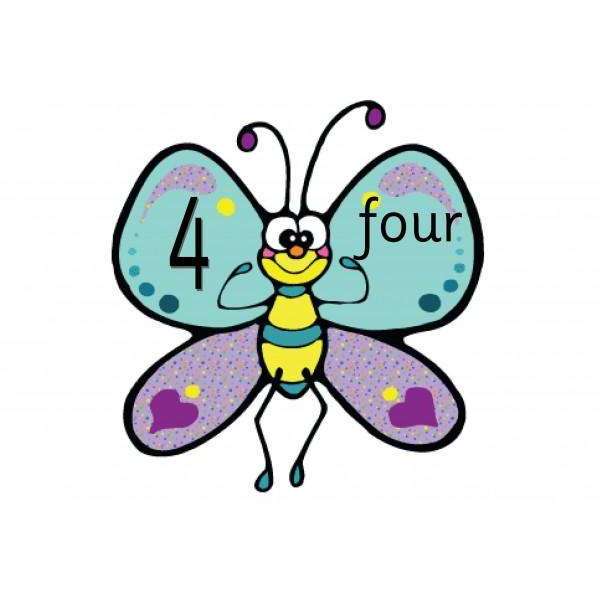Butterfly Number Cards:Primary Classroom Resources
