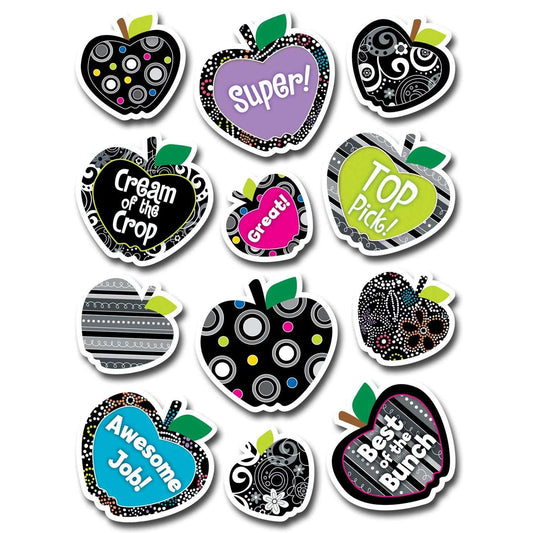 BW Collection Apples Stickers:Primary Classroom Resources