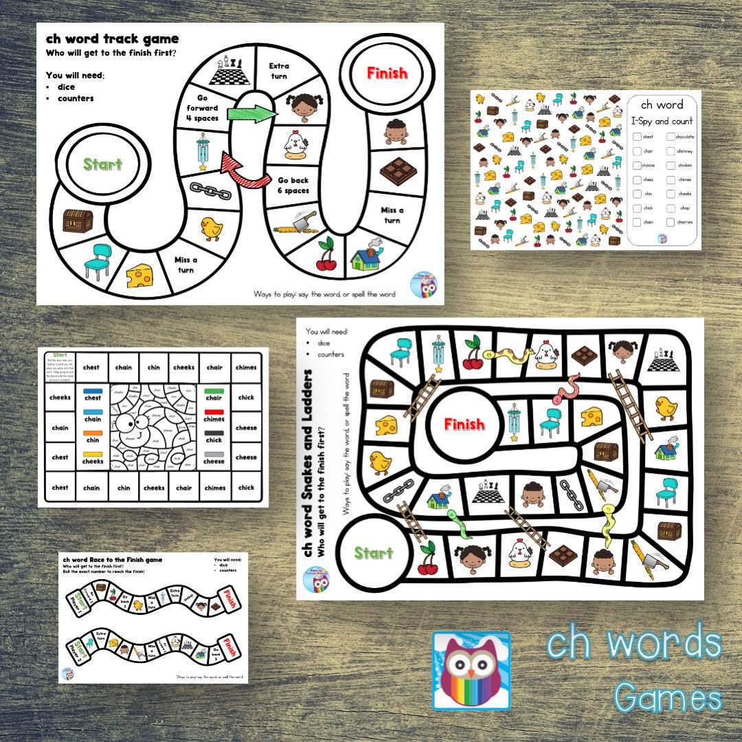 ch Words - Games:Primary Classroom Resources
