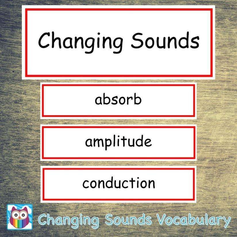 Changing Sounds Vocabulary:Primary Classroom Resources,Digital download