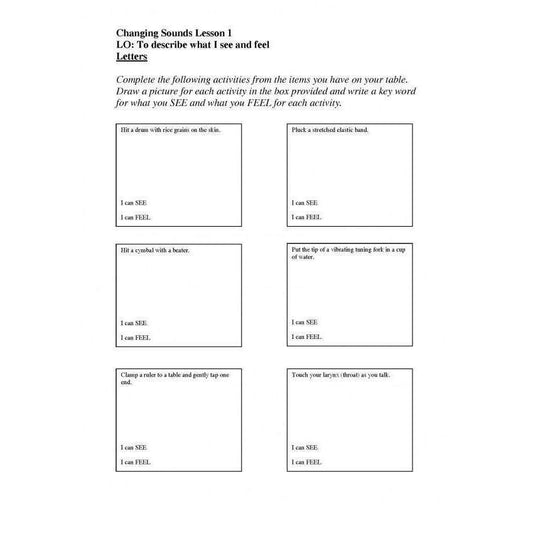 Changing Sounds Worksheets:Primary Classroom Resources