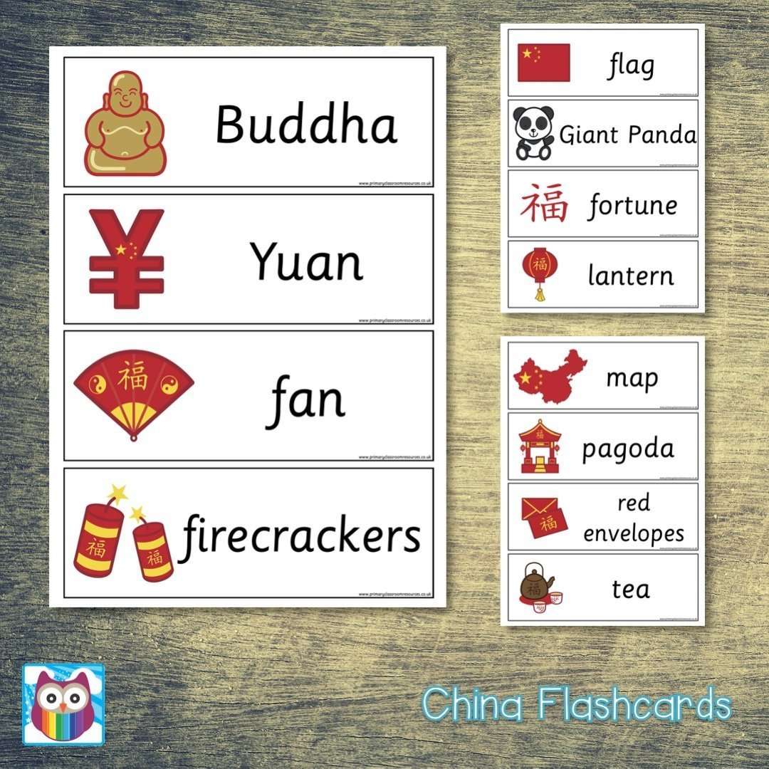 China Flashcards:Primary Classroom Resources