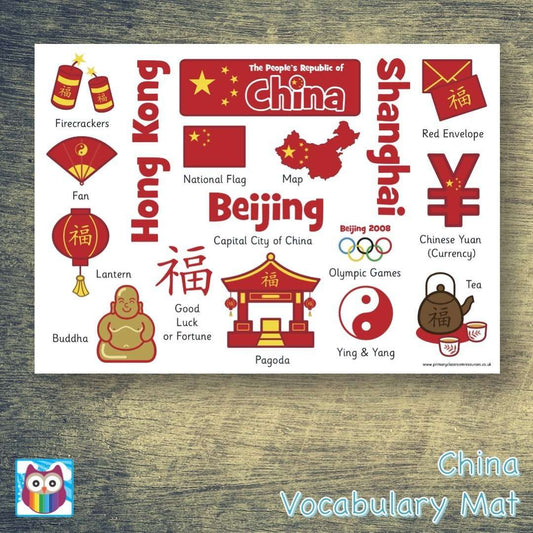 China Mini Posters/Help Mat:Primary Classroom Resources