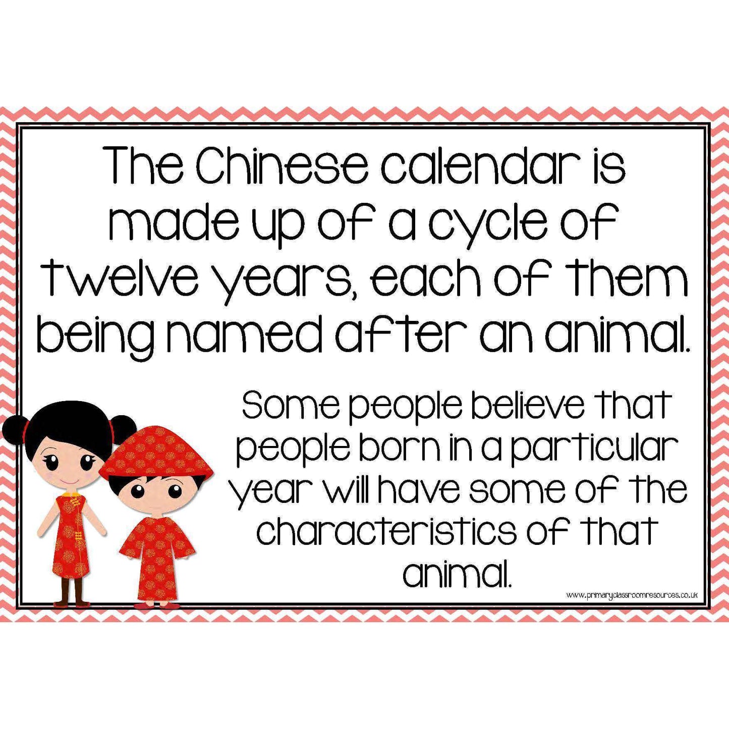 Chinese Zodiac Character Posters:Primary Classroom Resources