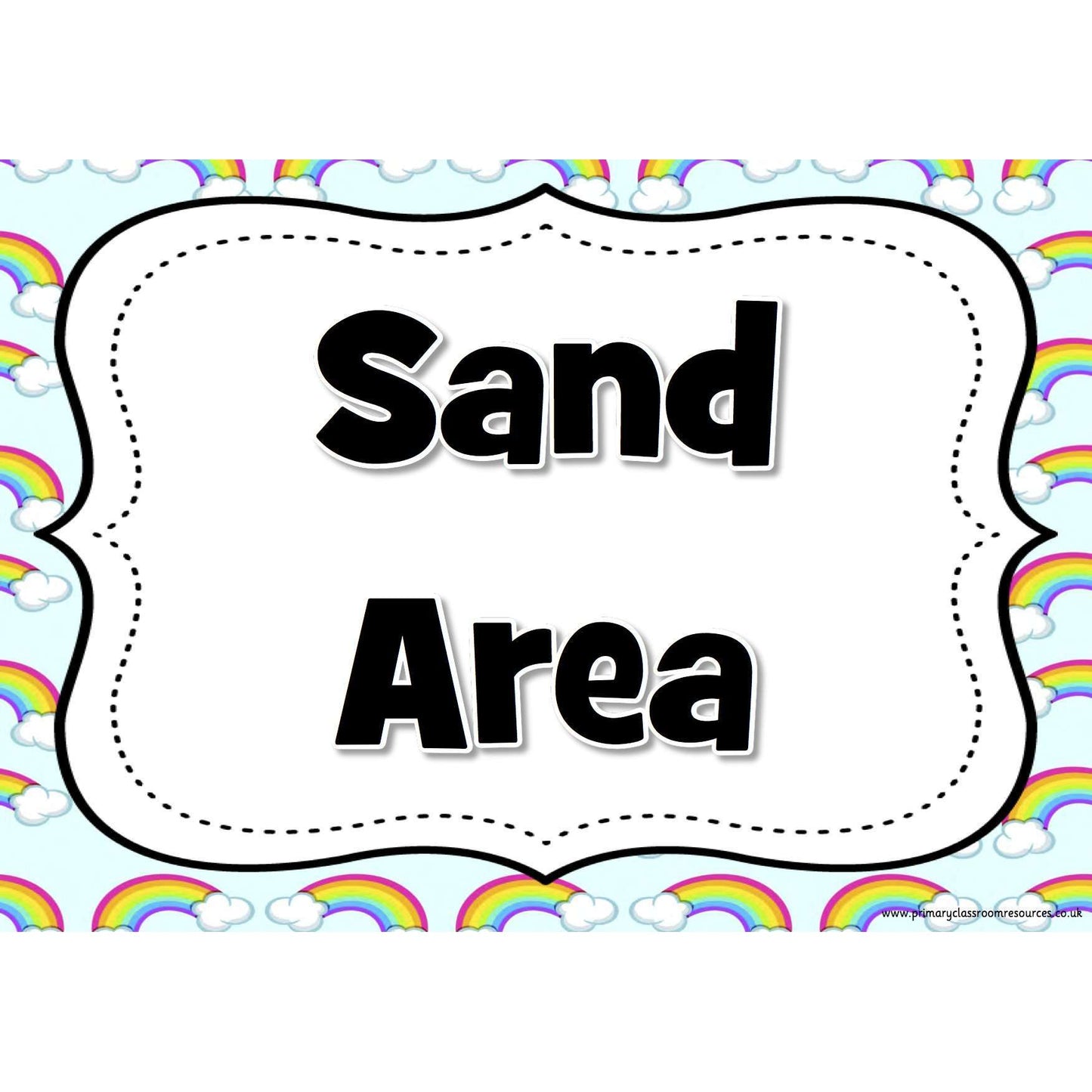 Classroom Area Signs - Rainbows Theme:Primary Classroom Resources