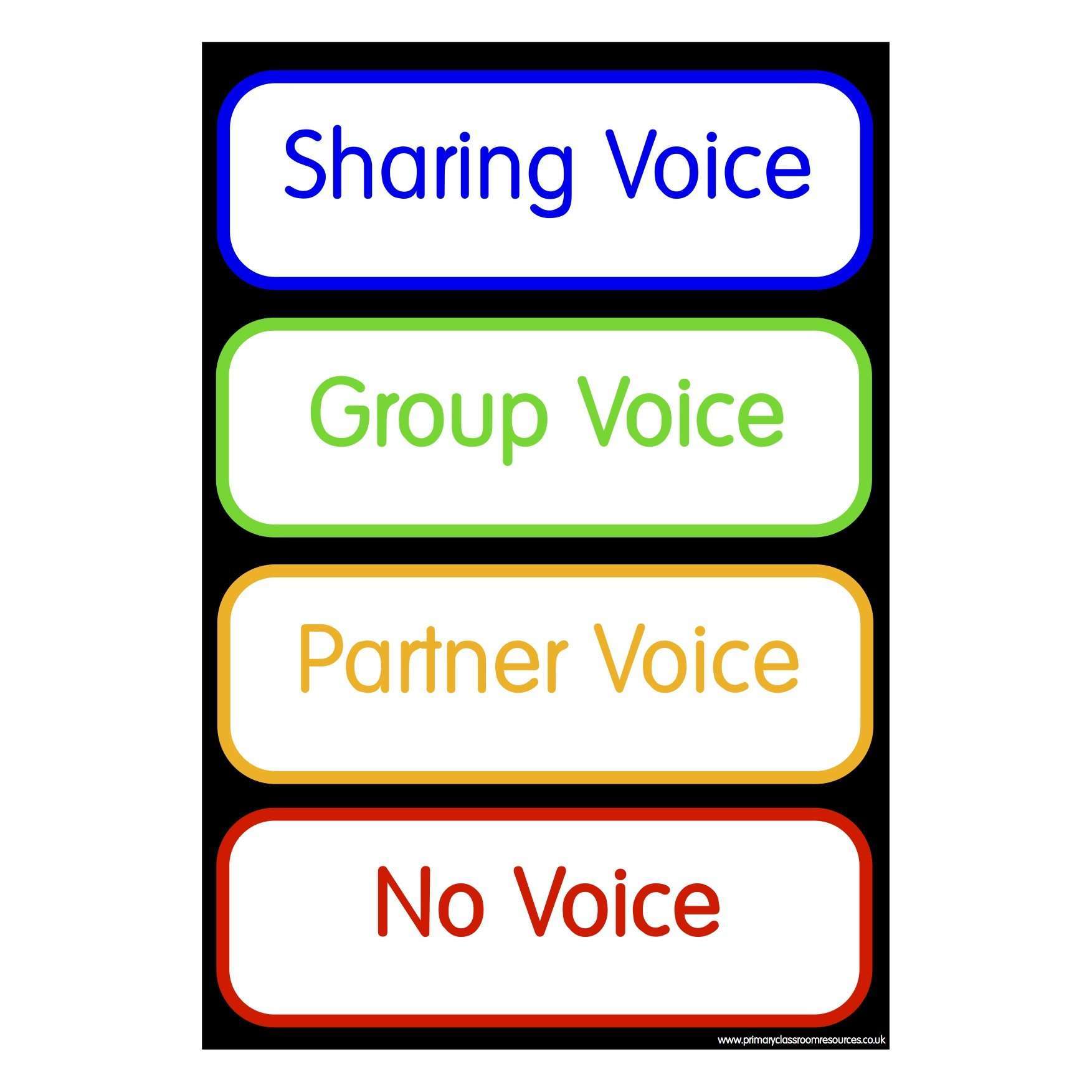 Classroom Voice Manager Poster Set:Primary Classroom Resources