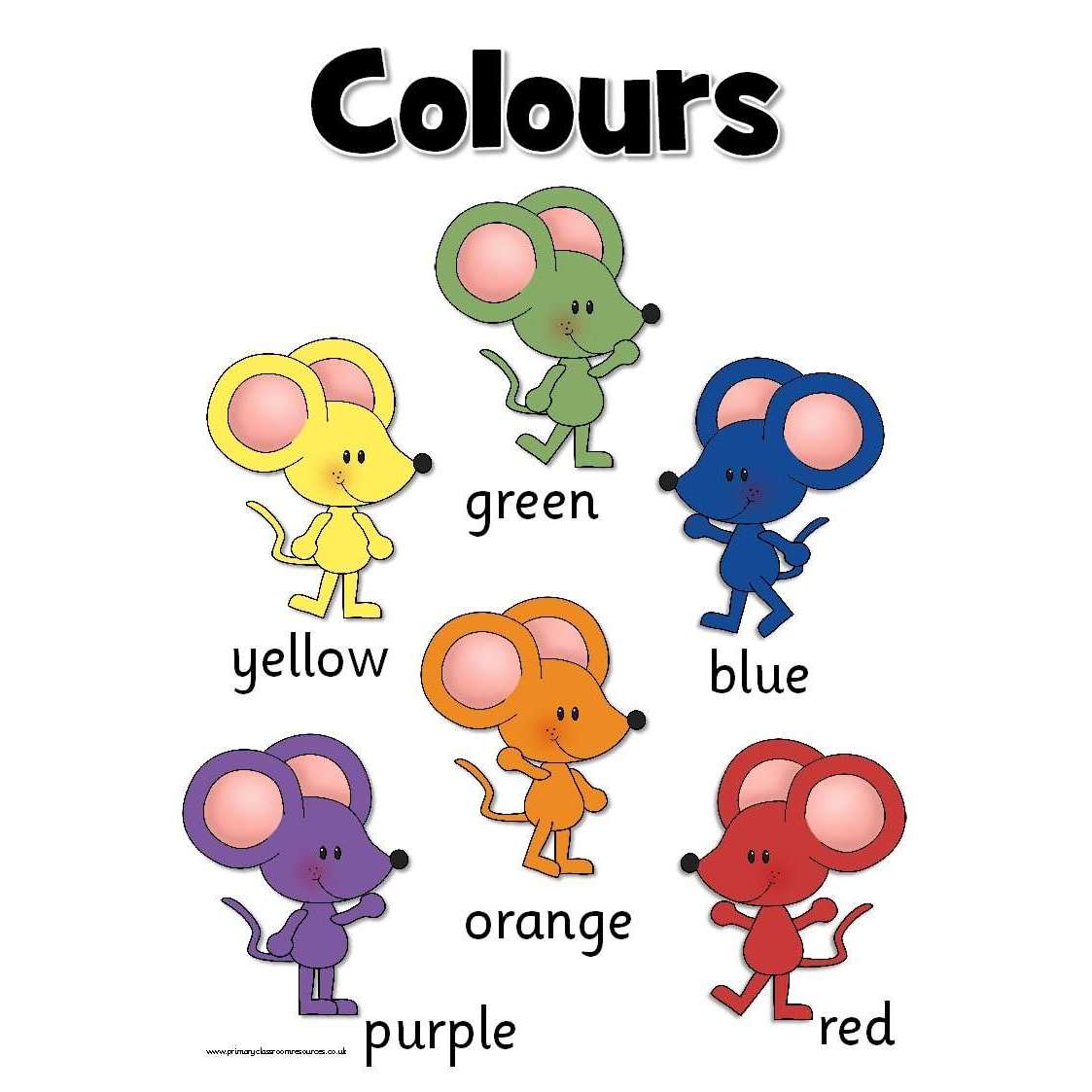 Colour Mixing Mice:Primary Classroom Resources