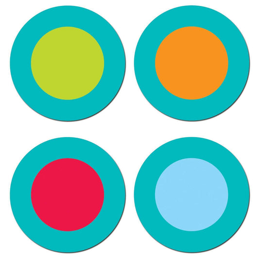 Dots on Turquoise Dots Hot Spots Chart Seal Stickers:Primary Classroom Resources