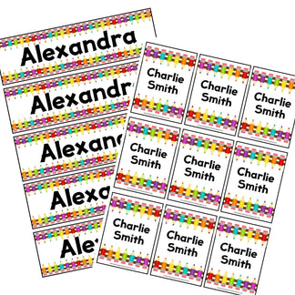 Editable Name Tray & Coat Peg Labels Bundle – Primary Classroom Resources