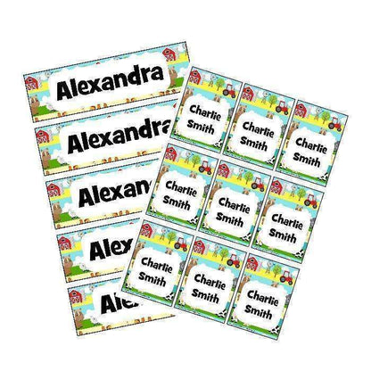 EDITABLE Name Tray & Coat Peg Labels Bundle:Primary Classroom Resources,Digital download / On the farm