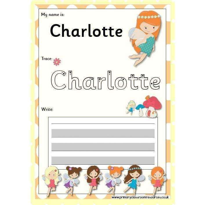 EDITABLE Name Writing Cards - Choose your theme!:Primary Classroom Resources,Fairy (Orange)
