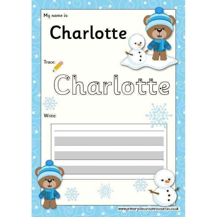 EDITABLE Name Writing Cards - Choose your theme!:Primary Classroom Resources,Winter Bear