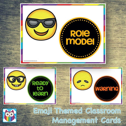 Emoji Themed Behaviour Management Chart Cards:Primary Classroom Resources