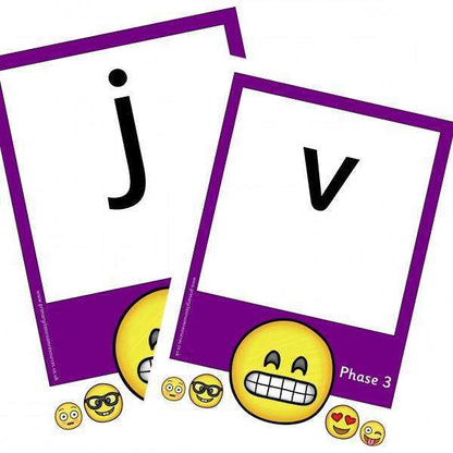 Emoji Themed Phase 3 Phonemes (large):Primary Classroom Resources