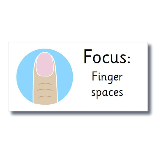 Focus Marking Stickers - Finger spaces:Primary Classroom Resources