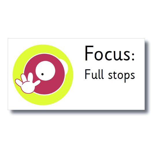 Focus Marking Stickers - Full stops:Primary Classroom Resources