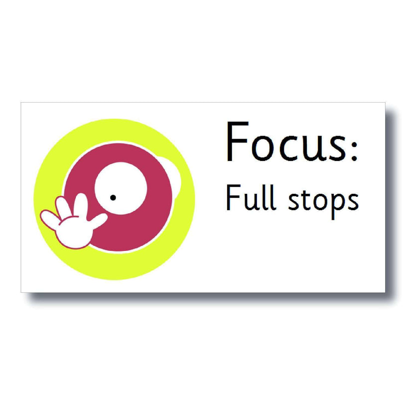 Focus Marking Stickers - Full stops – Primary Classroom Resources