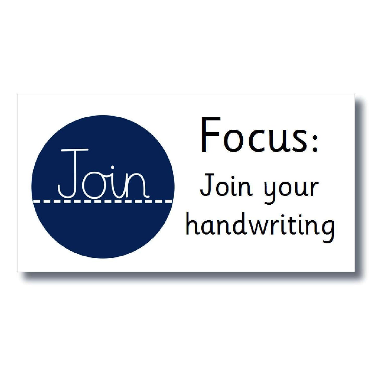 Focus Marking Stickers - Join your handwriting:Primary Classroom Resources
