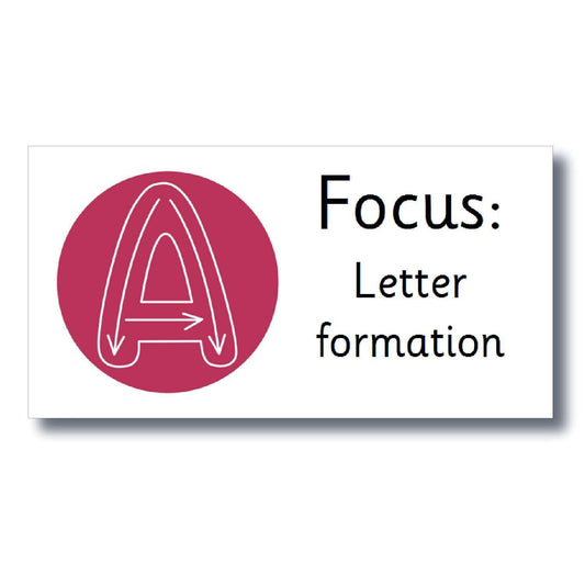 Focus Marking Stickers - Letter formation:Primary Classroom Resources