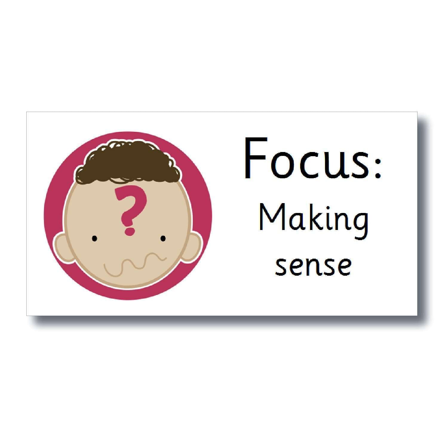 Focus Marking Stickers - Making sense:Primary Classroom Resources