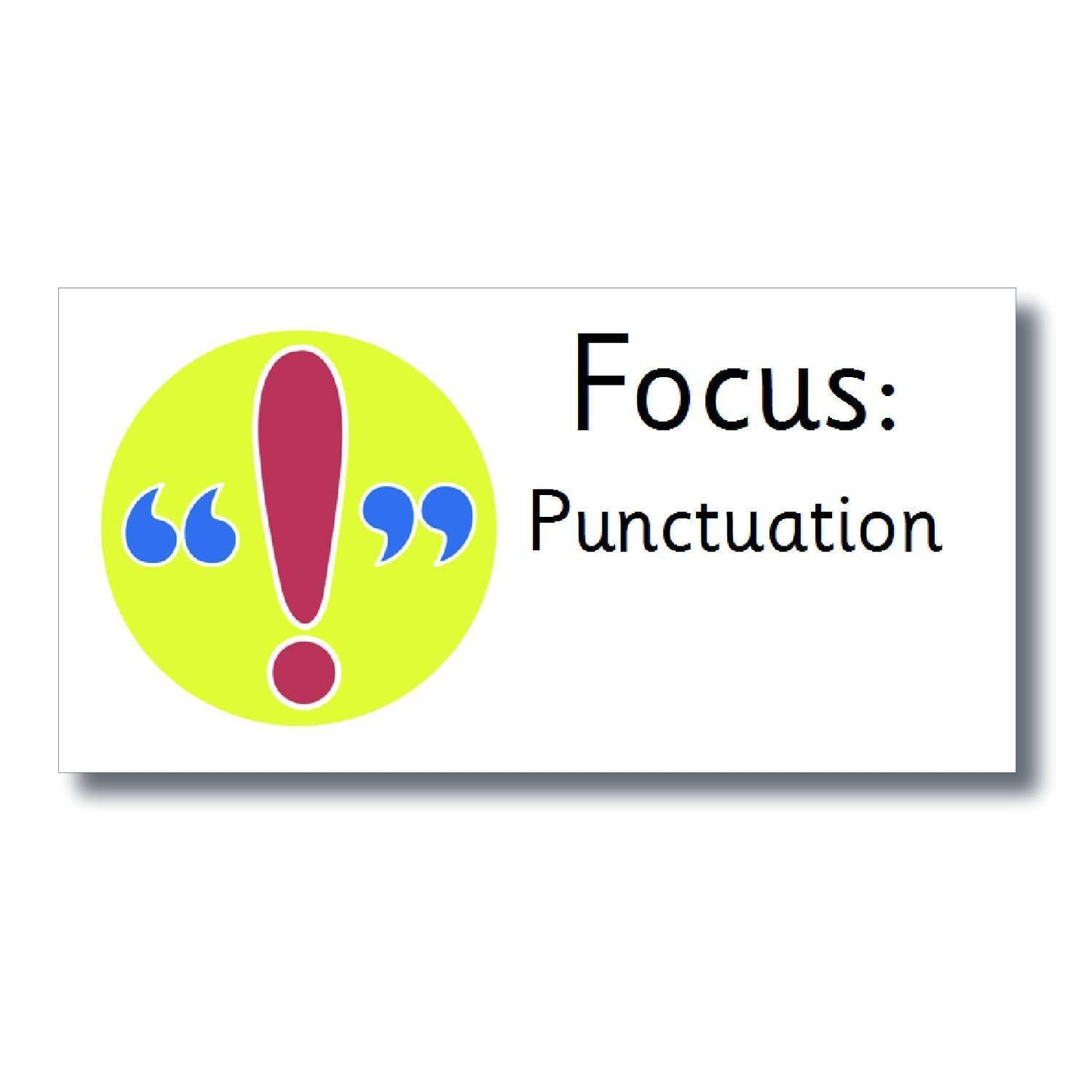 Focus Marking Stickers - Punctuation:Primary Classroom Resources