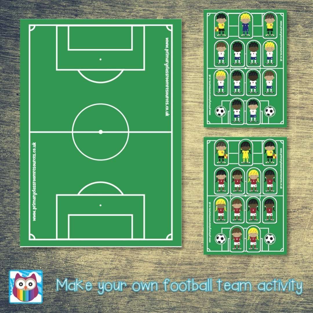 Football - Make your own team:Primary Classroom Resources