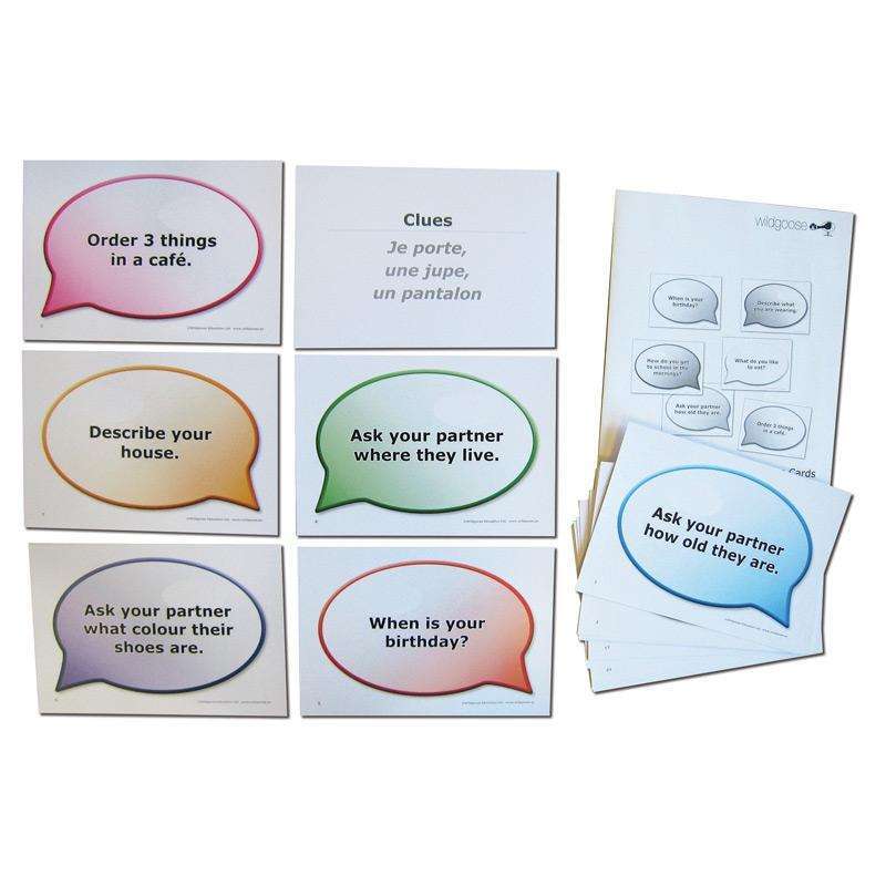 French Challenge Cards:Primary Classroom Resources