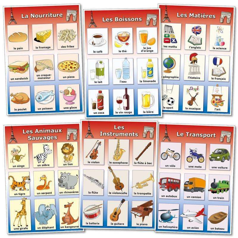 French Poster Sets 4:Primary Classroom Resources