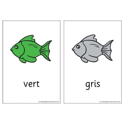 French Vocabulary Cards - Colours:Primary Classroom Resources