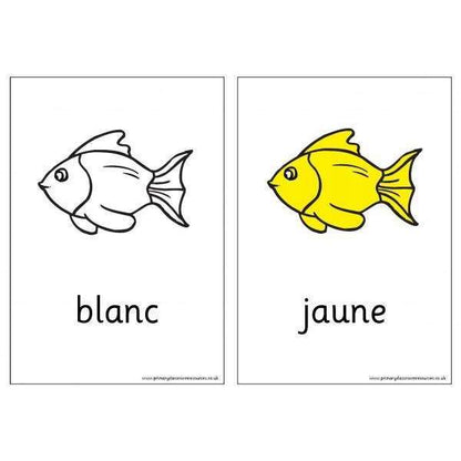 French Vocabulary Cards - Colours:Primary Classroom Resources