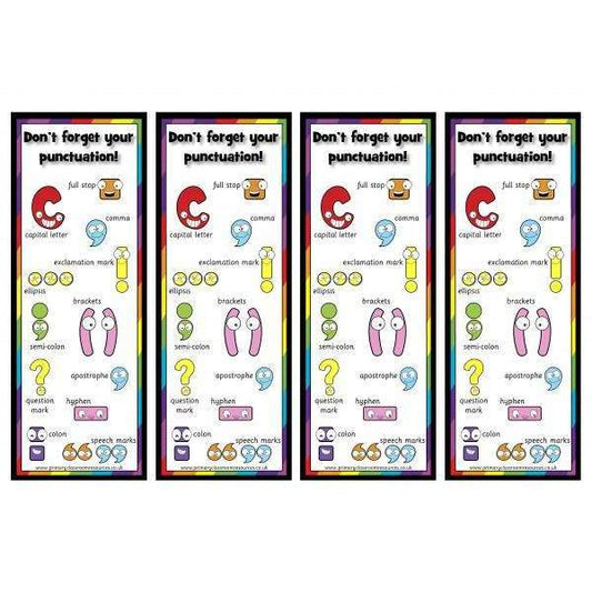 Funky Punctuation Bookmarks:Primary Classroom Resources