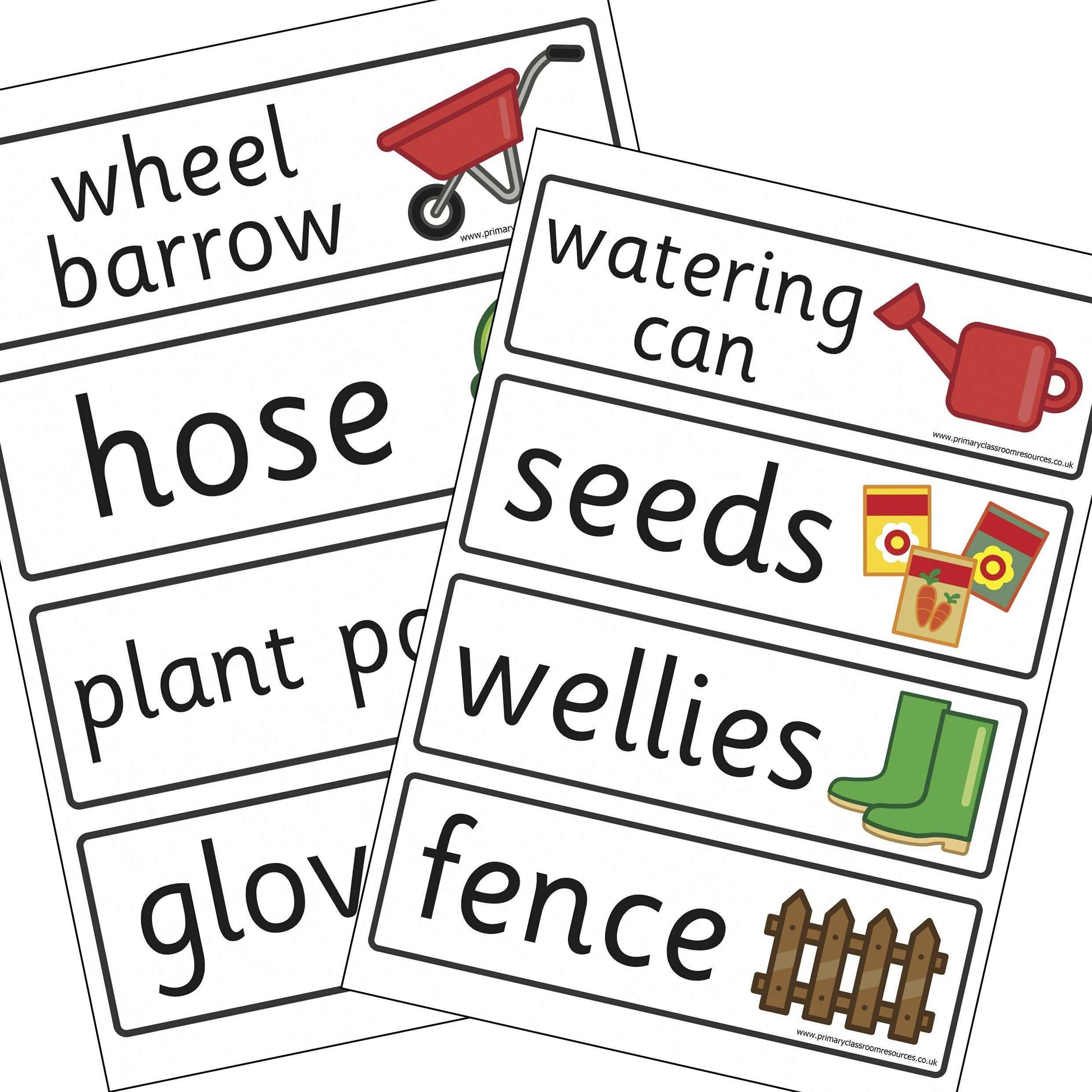 Garden Centre Flashcards:Primary Classroom Resources